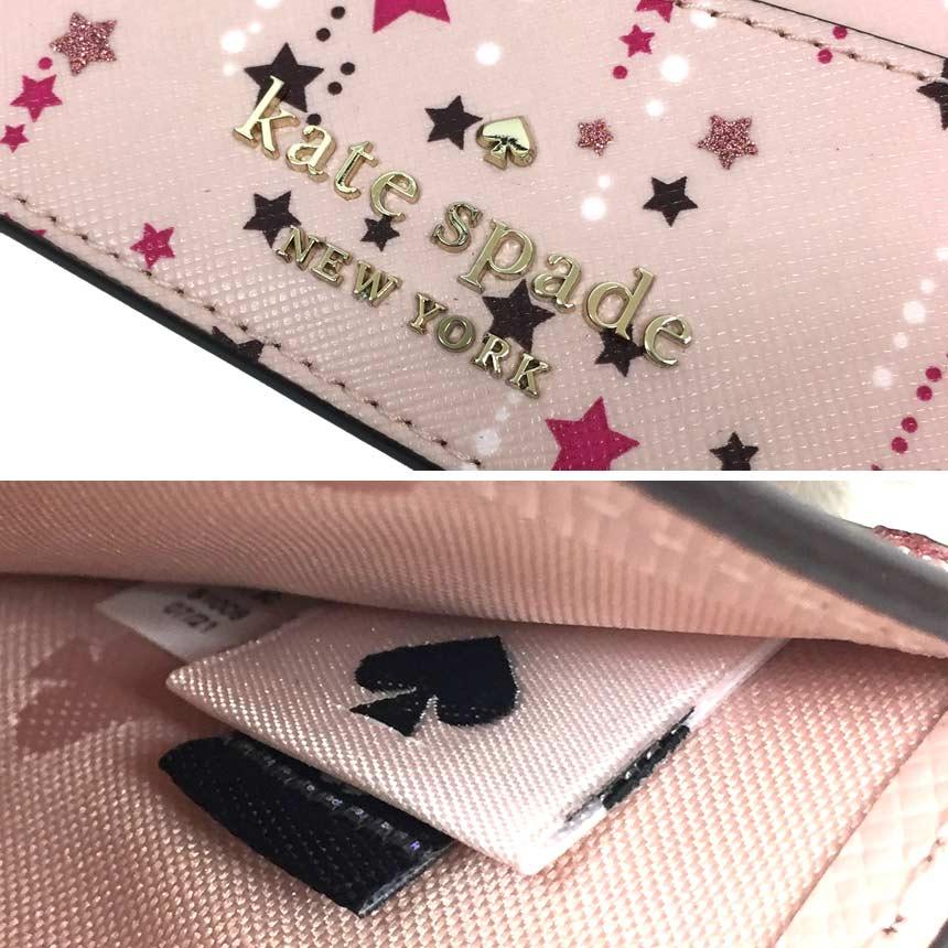 kate spade ケイトスペード カードケースsm slim card holder K4730 twinkle printed トゥインクル 流れ星 aq6696｜aquankyoya｜03