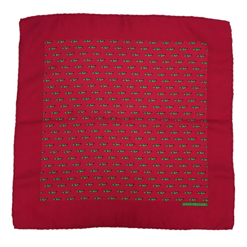 セール HERMES エルメス プチカレ スカーフ カレ45 鳥柄 ポケット 