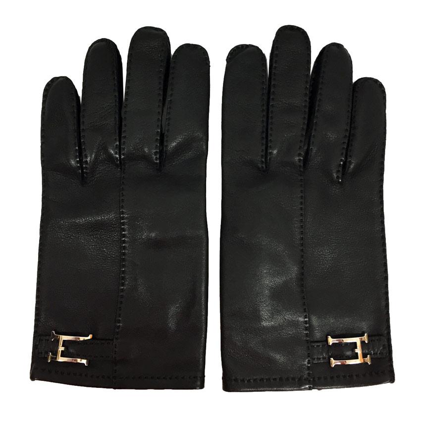 HERMES エルメス メンズ レザー グローブ 手袋 サイズ8 1/2 HERMES エルメス メンズ レザー グローブ 手袋 サイズ8 1/2