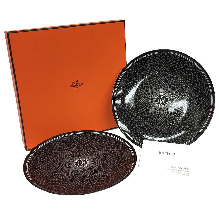 HERMES エルメス H Deco アッシュデコ デザートプレート ペア HERMES エルメス H Deco アッシュデコ デザートプレート ペア
