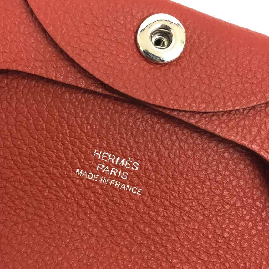 HERMES エルメス バスティア Z刻印 コインケース 小銭入れ ブリック