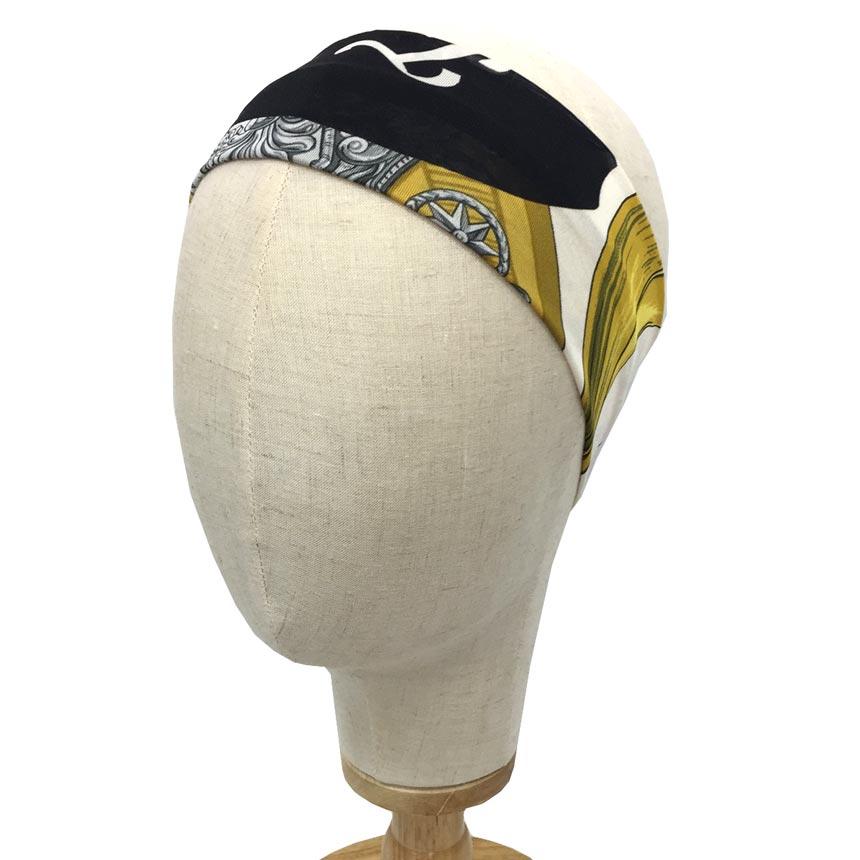 HERMES エルメス スムーズカレ ヘアバンド シルクジャージー aq7430