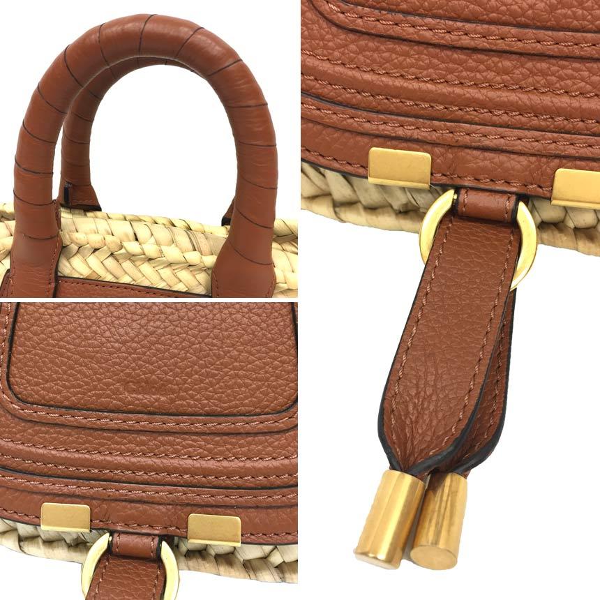 セール CHLOE クロエ MARCIE マーシー ハンドブレード ラフィア  