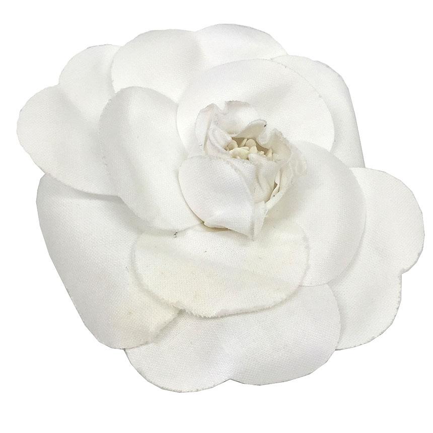 CHANEL シャネル カメリア コサージュ ブローチ 花 白 aq7573 CHANEL シャネル カメリア コサージュ ブローチ 花 白 aq7573