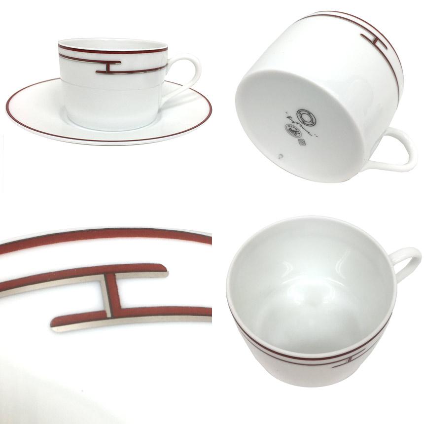 HERMES セール エルメス Rhythm リズム カップ&ソーサー 2客 HERMES セール エルメス Rhythm リズム カップ&ソーサー 2客