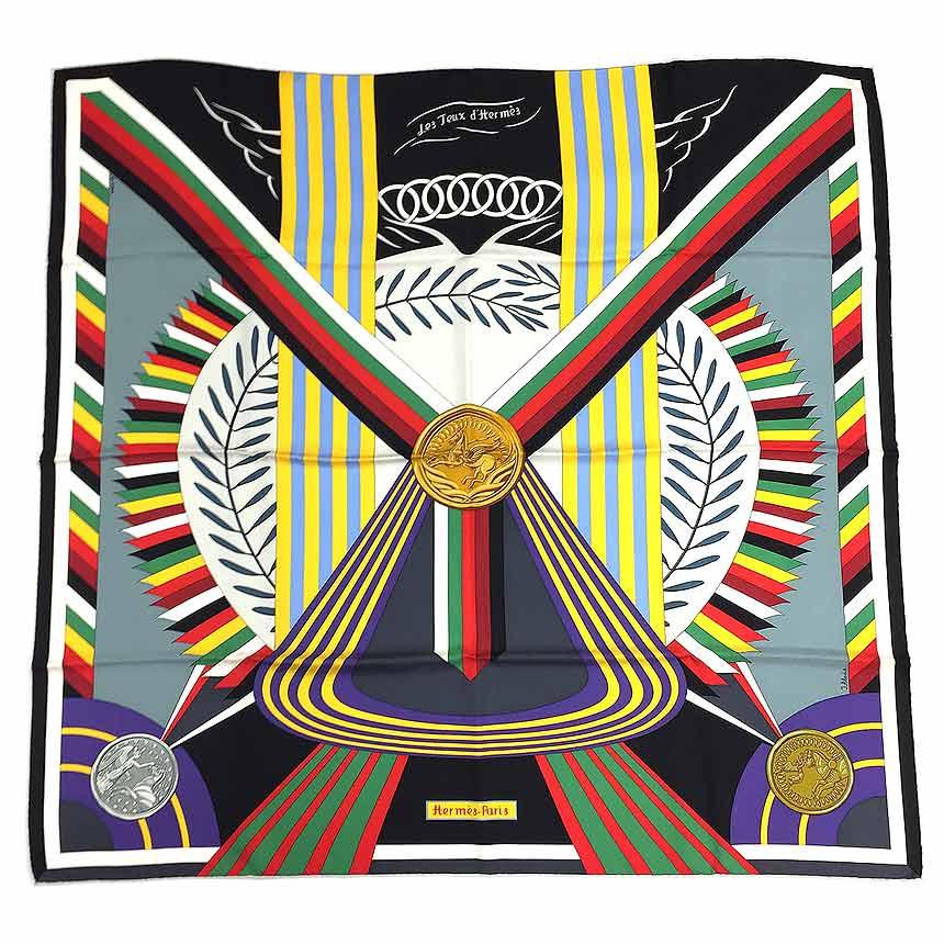 HERMES セール エルメス スカーフ カレ90 LES JEUX D'HERMES HERMES セール エルメス スカーフ カレ90 LES JEUX D'HERMES