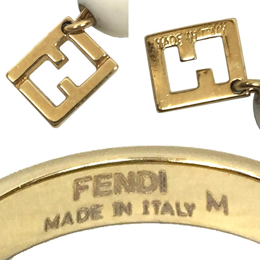 FENDI セール 全国送料無料 フェンディ リング Mサイズ 約15号 FF 