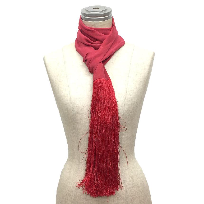 FENDI セール フェンディ カーリグラフィ FF柄 シルク ロングスカーフ  