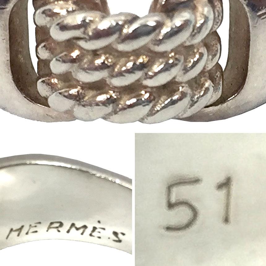HERMES セール エルメス シュロワ SUROIT リング#51 ロープ HERMES セール エルメス シュロワ SUROIT リング#51 ロープ