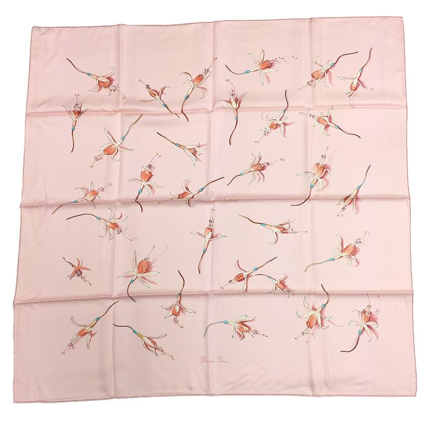 HERMES エルメス スカーフ カレ90 Fleurs De Fuchsia フクシャの花 