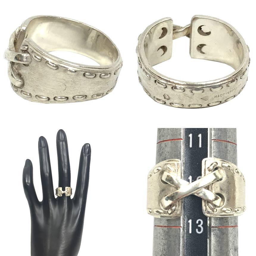 HERMES エルメス メキシコ リング 指輪 ♯52 シルバー925 HERMES エルメス メキシコ リング 指輪 ♯52 シルバー925