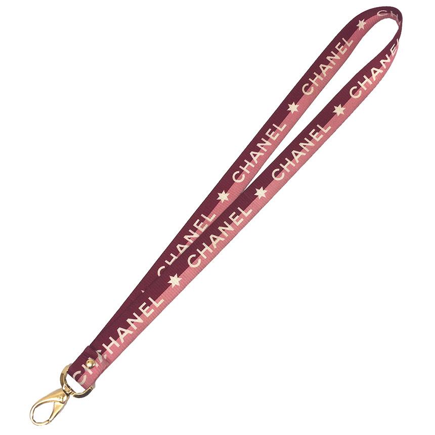 シャネル CHANEL ロゴ ネックストラップ 01P アクセサリー ストラップ