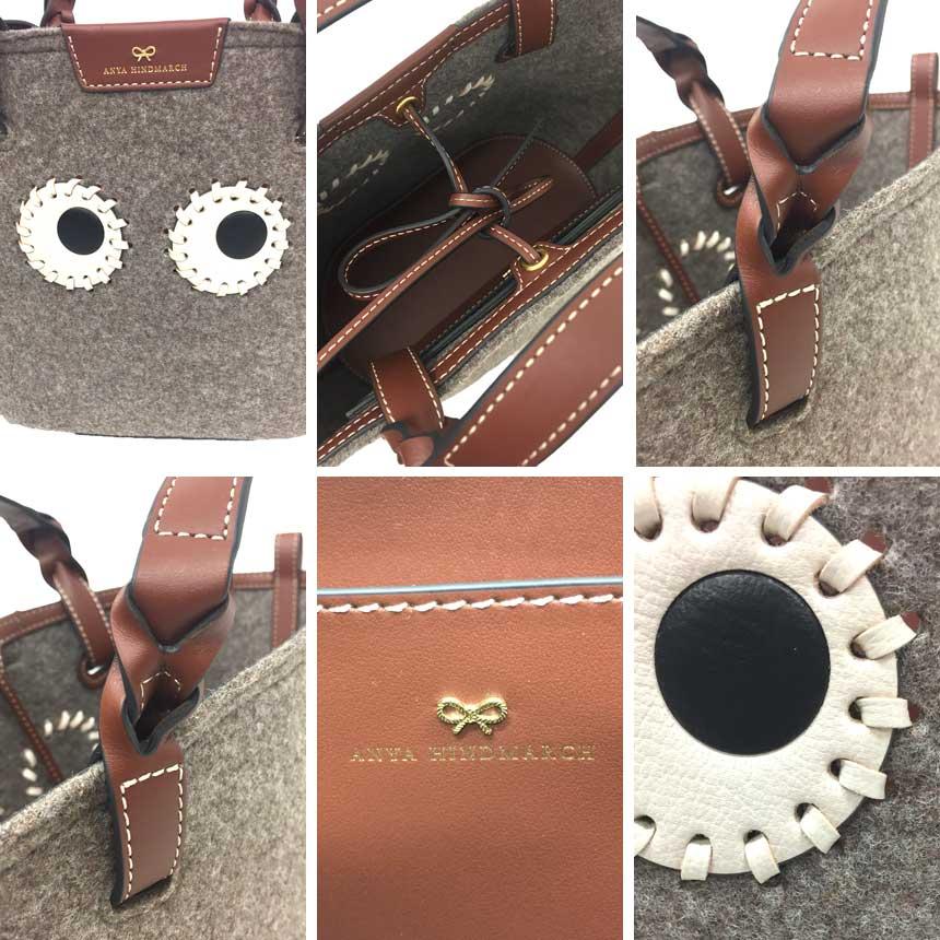 ANYA HINDMARCH セール アニヤハインドマーチ Felt Eyes Tote ANYA HINDMARCH セール アニヤハインドマーチ Felt Eyes Tote