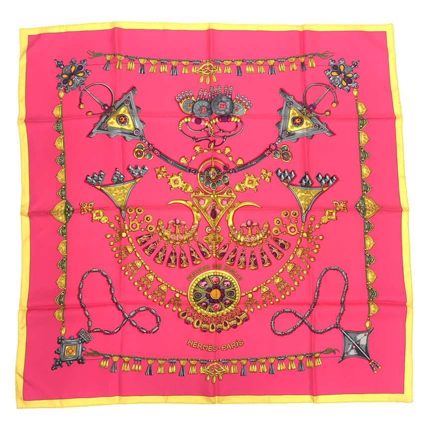 HERMES エルメス カレ 90 PARURES DES SABLES