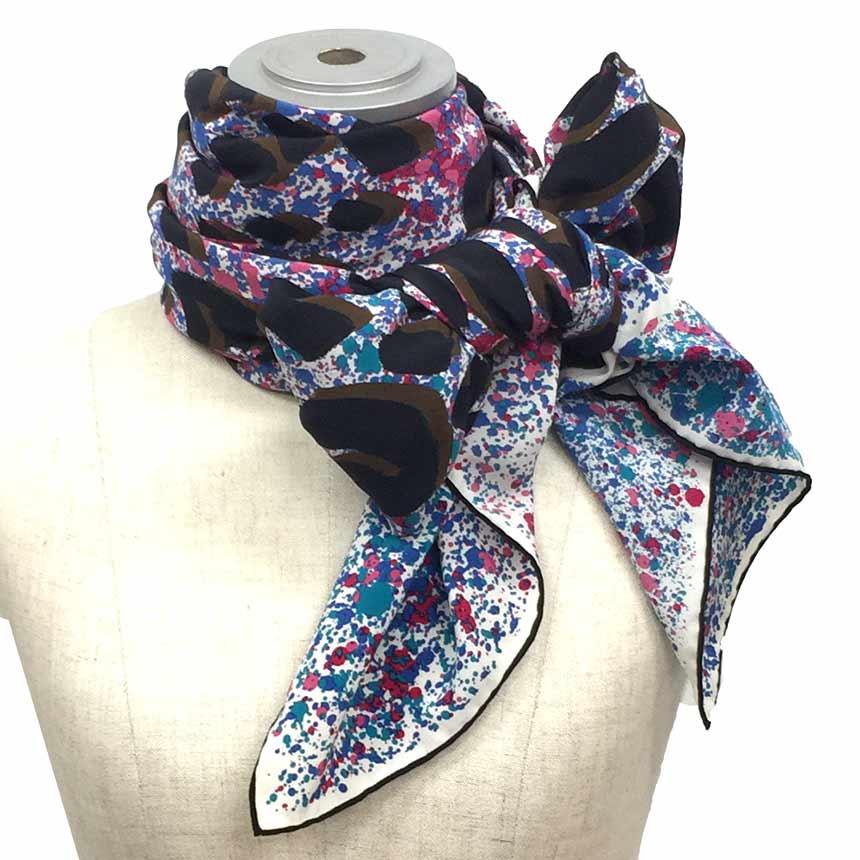 美品】LOUIS VUITTONモノグラムシアーストール 絹シルク100％