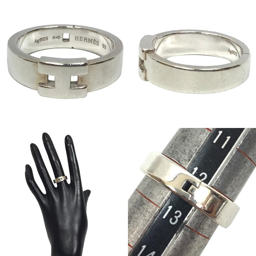 HERMES セール エルメス リング ヘラクレス ♯53 13号 AG925 HERMES セール エルメス リング ヘラクレス ♯53 13号 AG925