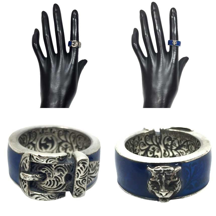 GUCCI セール グッチ リング ガーデン キャット 498500 シルバー GUCCI セール グッチ リング ガーデン キャット 498500 シルバー