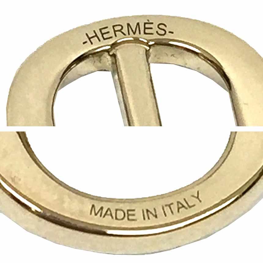 HERMES エルメス ツイリーミニバックルスカーフリング ゴールドカラー