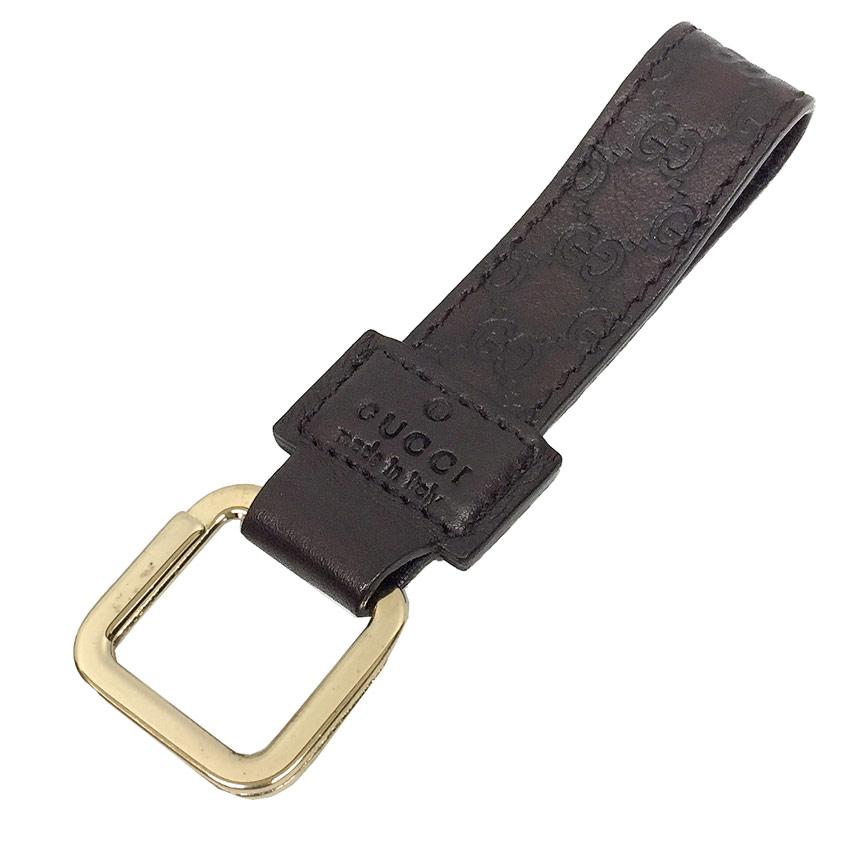 GUCCI ネックストラップ キーリング キーホルダー 黒 aq7905
