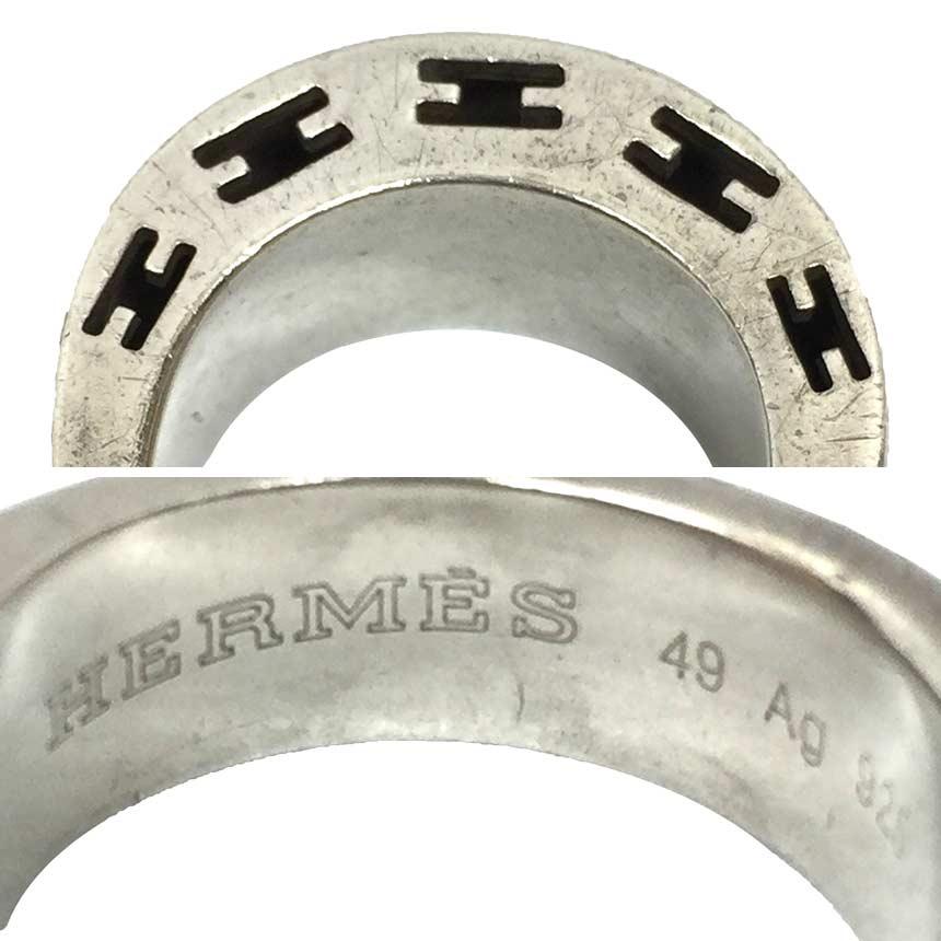 HERMES セール エルメス クラルテ リング 指輪 ♯49 AG925 HERMES セール エルメス クラルテ リング 指輪 ♯49 AG925