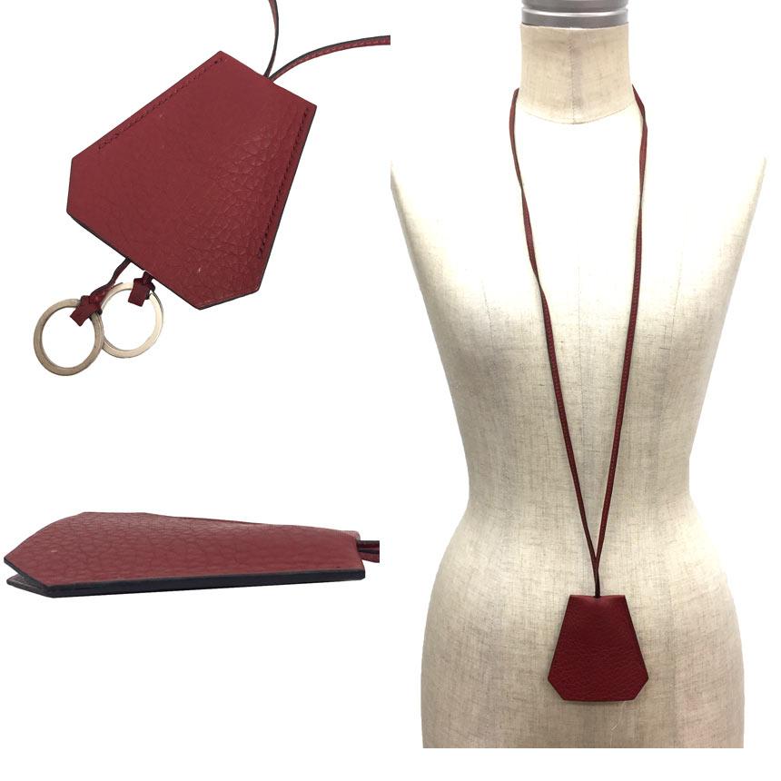 HERMES セール エルメス レザー クロシェット ネックレス HERMES セール エルメス レザー クロシェット ネックレス