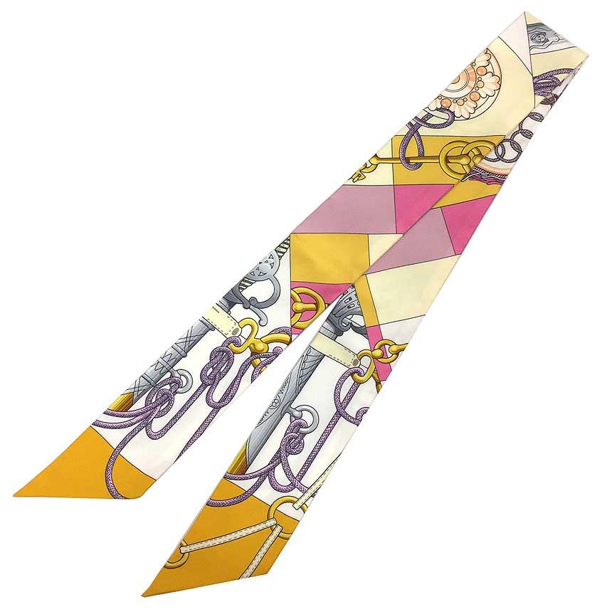 セール HERMES エルメス ツイリー タイスカーフ Cliquetis  