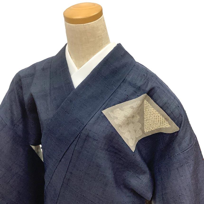 赤城生紬 座繰り生つむぎ 正絹 反物 赤城の座繰り糸草木染紬。