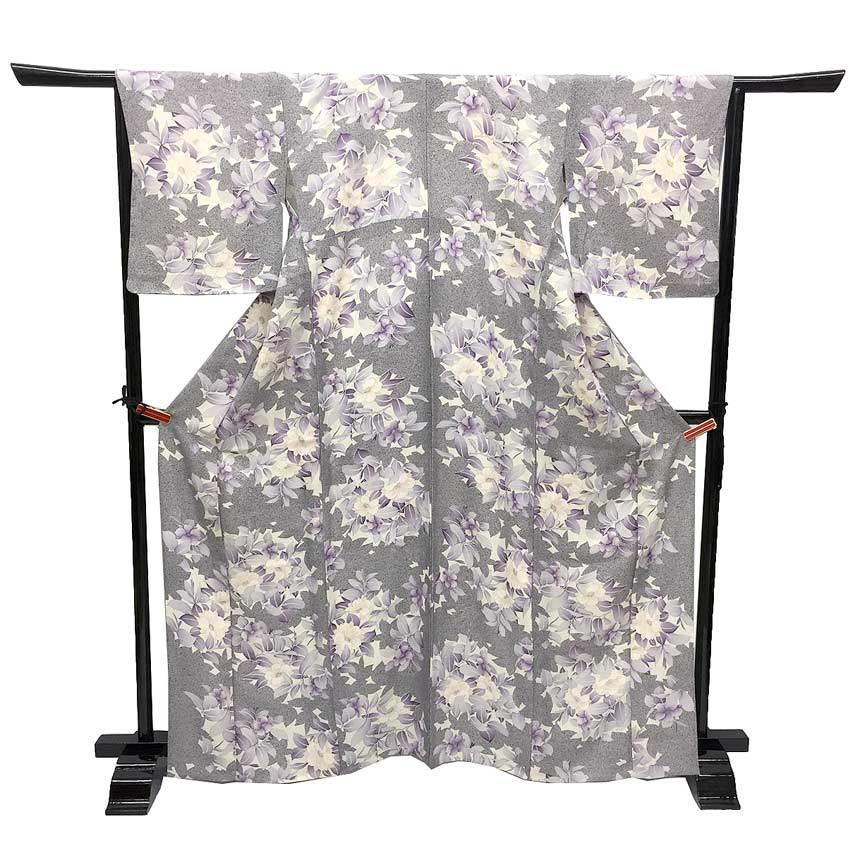 単衣　小紋　地紋起こし　雲取　ぼかし　L寸 単衣 小紋 地紋起こし 雲取 ぼかし L寸 単衣 小紋 地紋起こし 雲取