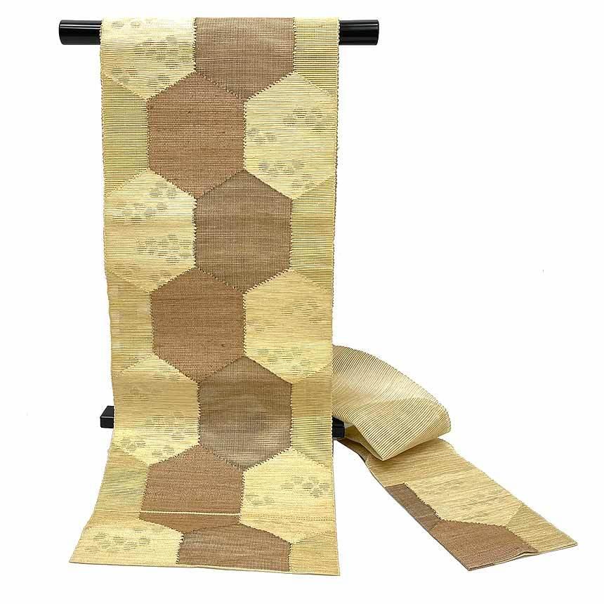 羅　帯　新品　未使用　在庫処分　夏物　着物　おしゃれ　名古屋帯　仕立て上がり KYOETSU (正絹九寸名古屋帯)夏物 お仕立て上がり 絽 夏用 小紋