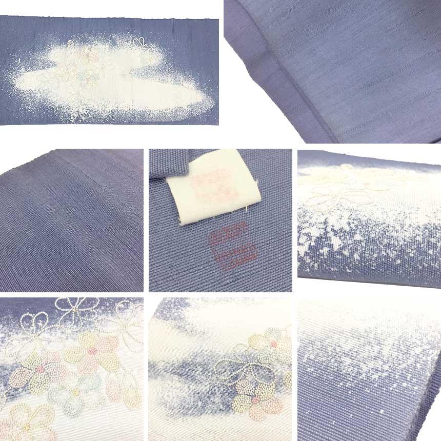 京やK345 正絹 長尺 3.9メートル以上 名古屋帯 八寸名古屋帯 織の帯  