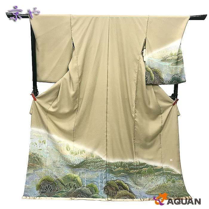 セール アウトレット展示品 京やN040 正絹 反物 仮絵羽 訪問着 彩墨友禅 辻本工房 辻本雅俊 丹後ちりめん ベージュ未仕立て 新古品 :kyoyaN040:ブランド&着物館アクアン京や - 通販 - Yahoo!ショッピング セール アウトレット展示品 京やN040 正絹 反物 仮絵羽 訪問着 彩墨友禅 辻本工房 辻本雅俊 丹後ちりめん ベージュ未仕立て 新古品 :kyoyaN040:ブランド&着物館アクアン京や - 通販 - Yahoo!ショッピング