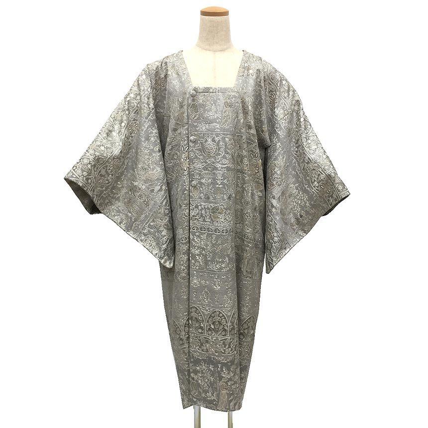 京やM288 正絹 最高級和装コート 総刺繍 道行コート 新品 ロング丈 尾  