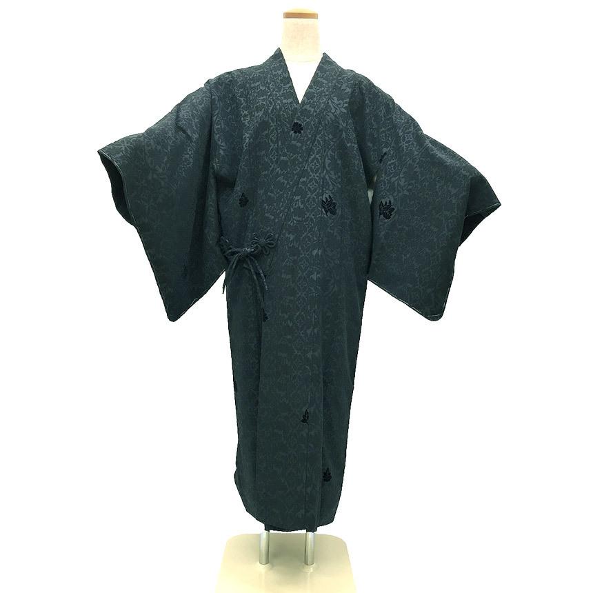 京やM293 最高級品質 着物用コート 冬の正絹和装コート ロング丈 輪奈