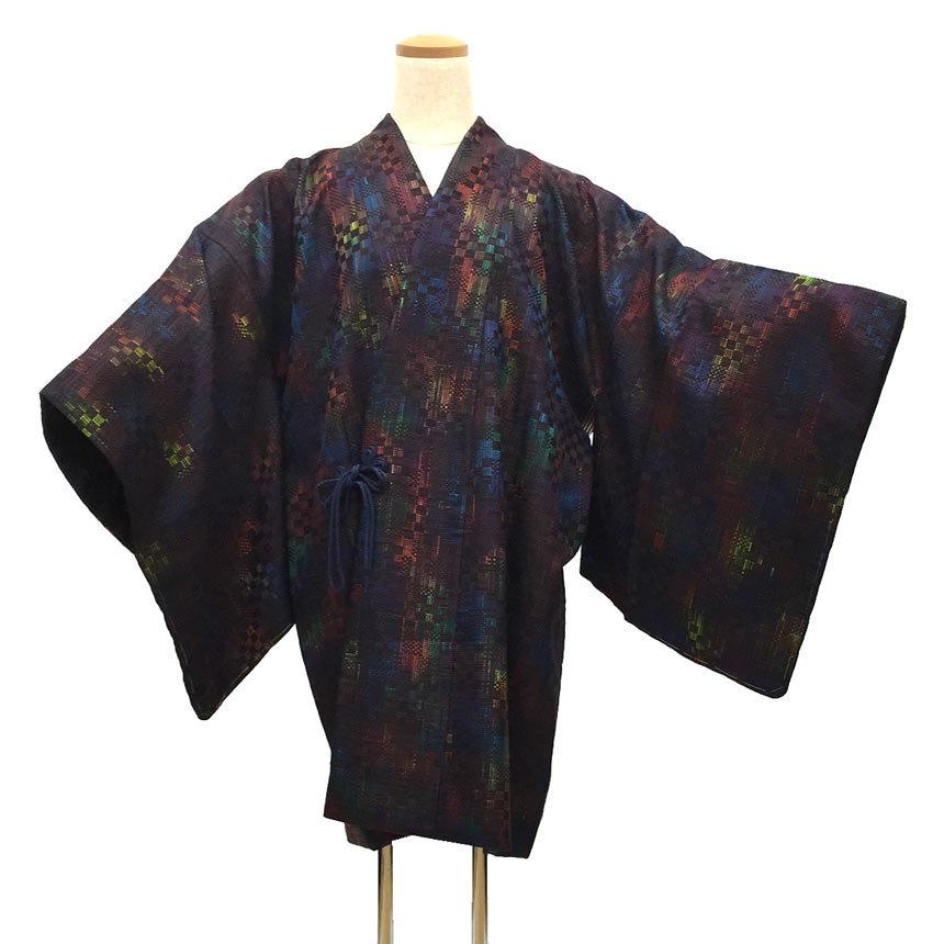 縦縞に様々な文様の道行コート 着物 - 通販 - hipssister.com.au