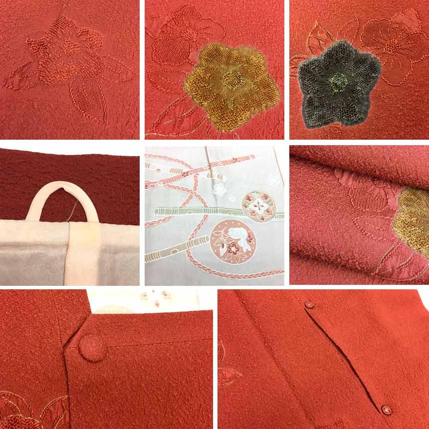 京やM336 正絹 道行 和装コート 着物コート 道行コート 未使用 仕立て  