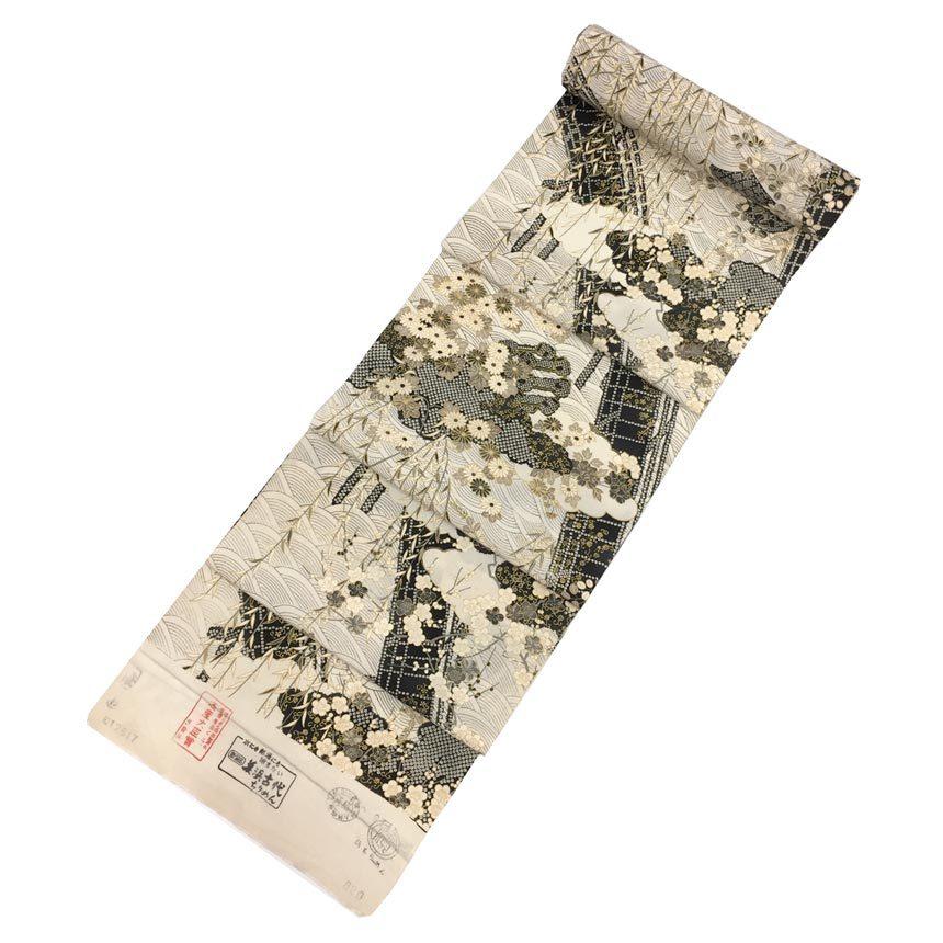 京やN102 特選反物「美浜古代ちりめん」 浜ちりめん 通産大臣賞受賞品 