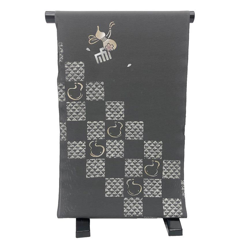 ふっくら唐織の華紋が美しい♡西陣つづれ唐織 丸勇織物 正絹六通袋帯