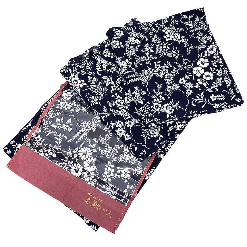 京やN157 浴衣 YUKATA 浴衣の反物 本染めゆかた 浜松織物 綿絽 着尺