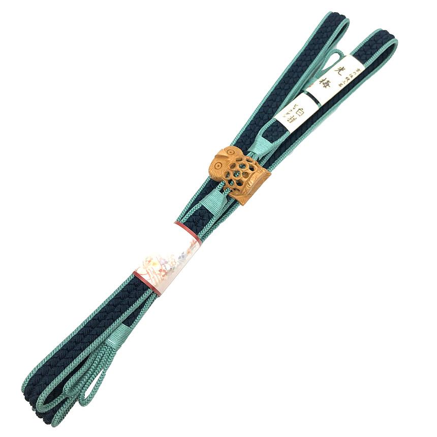 京やQ458 正絹 和装小物 正絹帯締め 高級手組 伝統工芸品 京の伝統工芸 