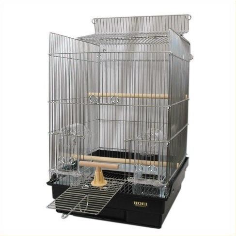 HOEI 35 手のり ブラック 鳥かご ケージ 小鳥 鳥かご 中古品 HOEI 鳥かご ケージ HOEI 35手のり ステンレス 底カラー ブラック 送料