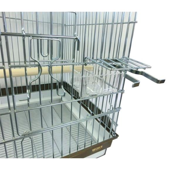HOEI 鳥かご HOEI 465オウム 底カラー ホワイト（組立サイズ