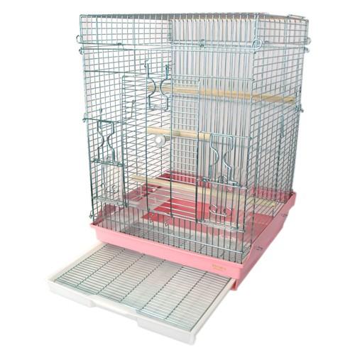 HOEI 鳥かご ケージ HOEI 465パラキート 底カラー ブラウン (組立