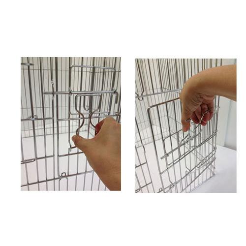 HOEI 鳥かご HOEI 465オウム ステンレス 底カラー ブラウン ※大型商品 