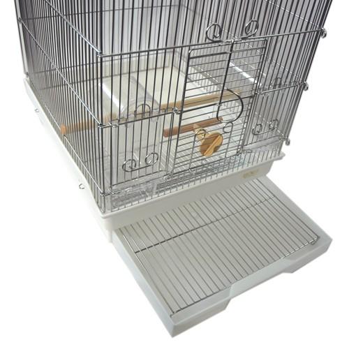 HOEI 鳥かご ケージ HOEI 35手のりG 底カラー ホワイト 送料無料
