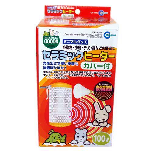 マルカン [送料無料] セラミックヒーター100Wカバー付き : アクア