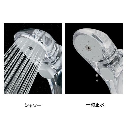 カクダイ ストップシャワーヘッド クリアホワイト 356-803-W g6bh9ry カクダイ 356-803-W カクダイ ストップシャワーヘッド（クリア