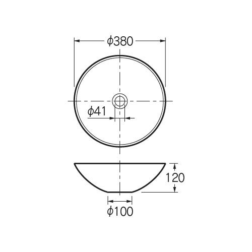 カクダイ（KAKUDAI） 493-263-GR 置型手洗器（ジェード） 硝（しょう 