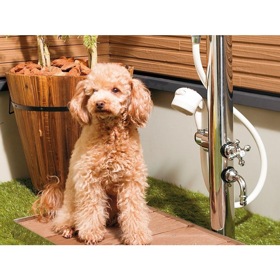 カクダイ（KAKUDAI） 624-206 ステンレス双口シャワー混合栓柱（ペット