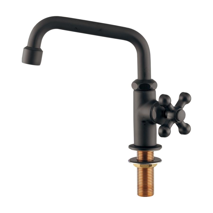 カクダイ（KAKUDAI） 718-131-MD 泡沫立形自在水栓（マットブラック