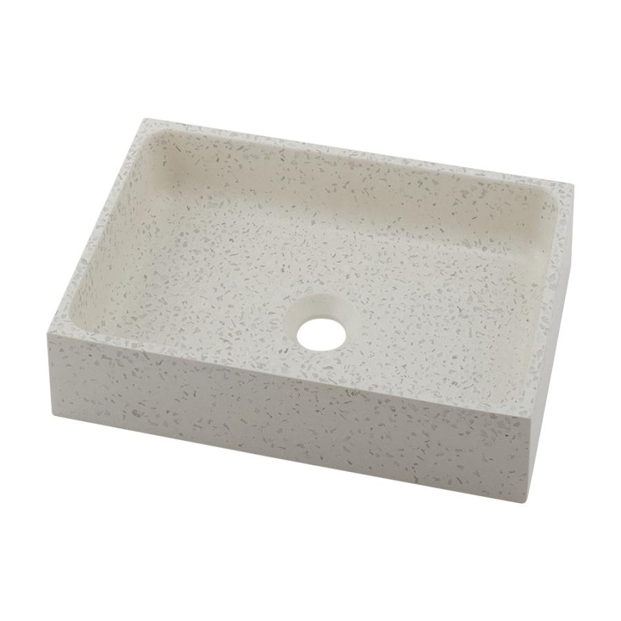 カクダイ（KAKUDAI） #CR-0056-W 角型手洗器（テラゾホワイト